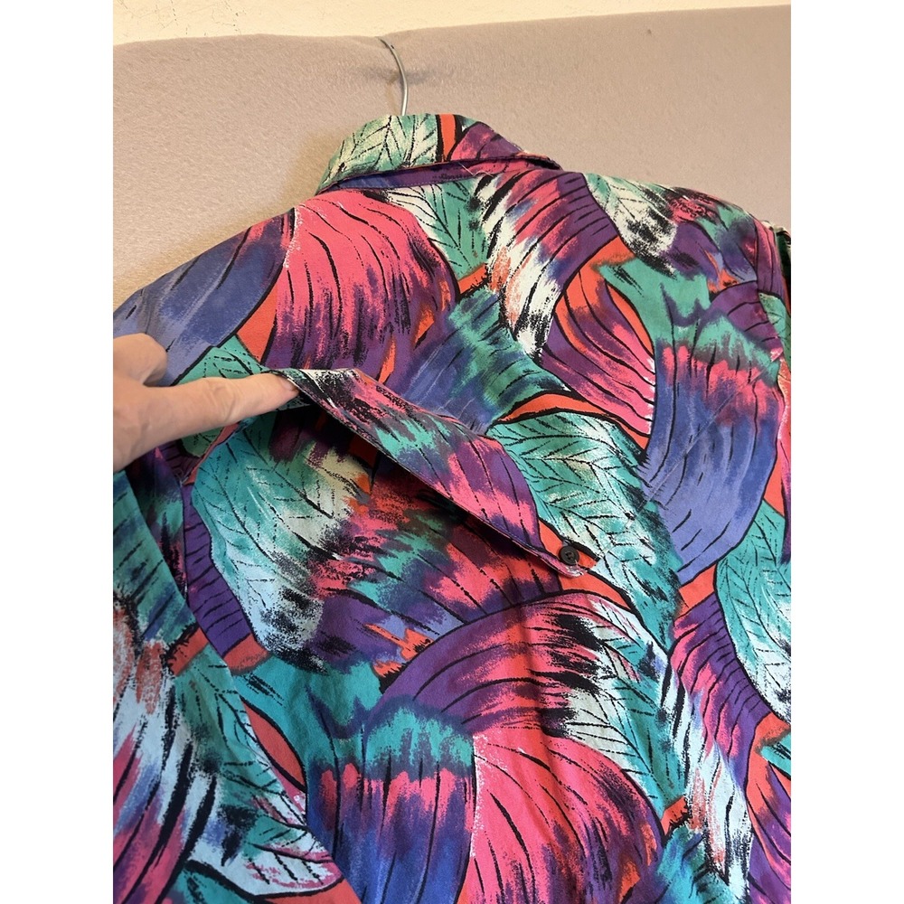 80's Roper Western Shirt Womens Sz 7/8 Rodeo Cowboy Feathers Cape Design USA - Picture 6 of 14